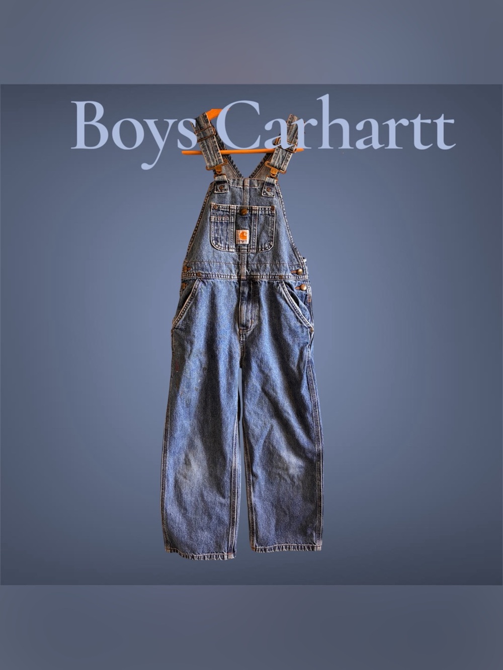 😎 Carhartt Boys Denim Overalls